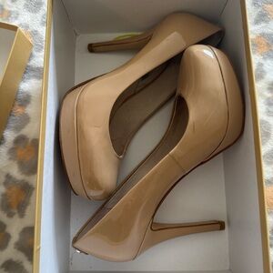Michael Kors Nude Platform Heels
